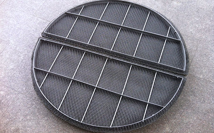 Demister and knitted wire mesh